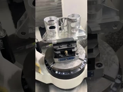 Mâchoires d'étau en aluminium bleu, fixations de tournage CNC manuelles pour coupe légère