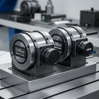 Fixtures d'axes d'acier durci avec une force de verrouillage de 18KN et une précision de répétition de 0,005 mm pour l'usinage CNC