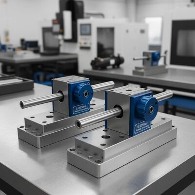 Fixtures d'axe de précision avec précision de répétition de 0,005 mm 18KN force de verrouillage et doubles fixations pour l'usinage CNC
